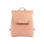 BEIGE LEATHER MINI BACKPACK