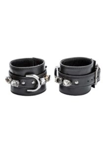 LEATHER BDSM HANDCUFFS: 159€ - Image 3
