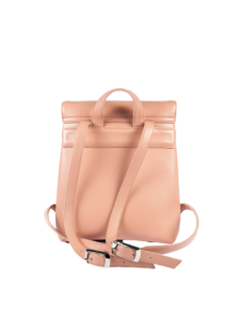 BEIGE LEATHER MINI BACKPACK - Image 2