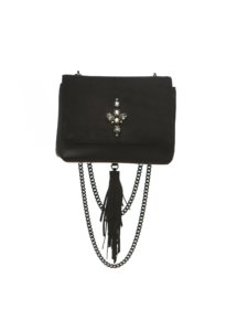 BLACK SUEDE MINI BAG