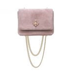 BEIGE PINK SUEDE MINI BAG