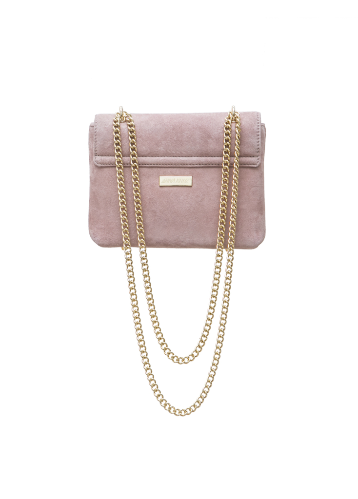 BEIGE PINK SUEDE MINI BAG - Image 2
