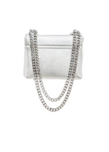 SILVER LAMBSKIN LEATHER BAG - Image 2