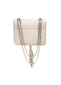 BEIGE LEATHER TASSEL BAG - Image 2