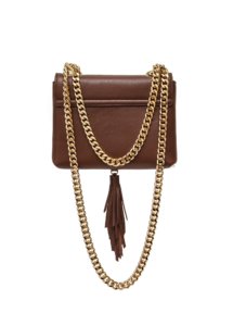 BROWN LEATHER TASSEL BAG - Image 2