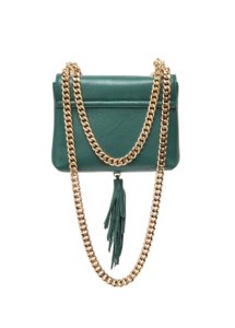 GREEN LEATHER TASSEL BAG - Image 2