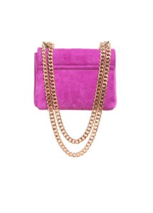 PURPLE LAMBSKIN LEATHER BAG - Image 2