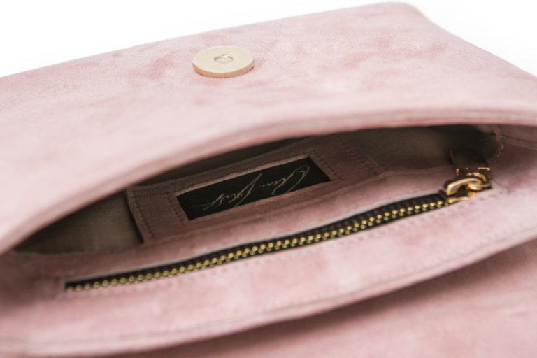 BEIGE PINK SUEDE MINI BAG - Image 4