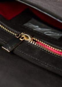 RED SUEDE AND LAMA FUR BAG - Image 4