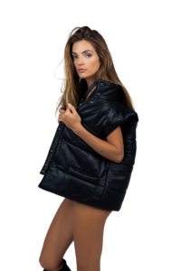 LEATHER PADDED GILET - Image 7