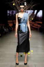 LEATHER FRINGE ACCESSORY WITH BELT