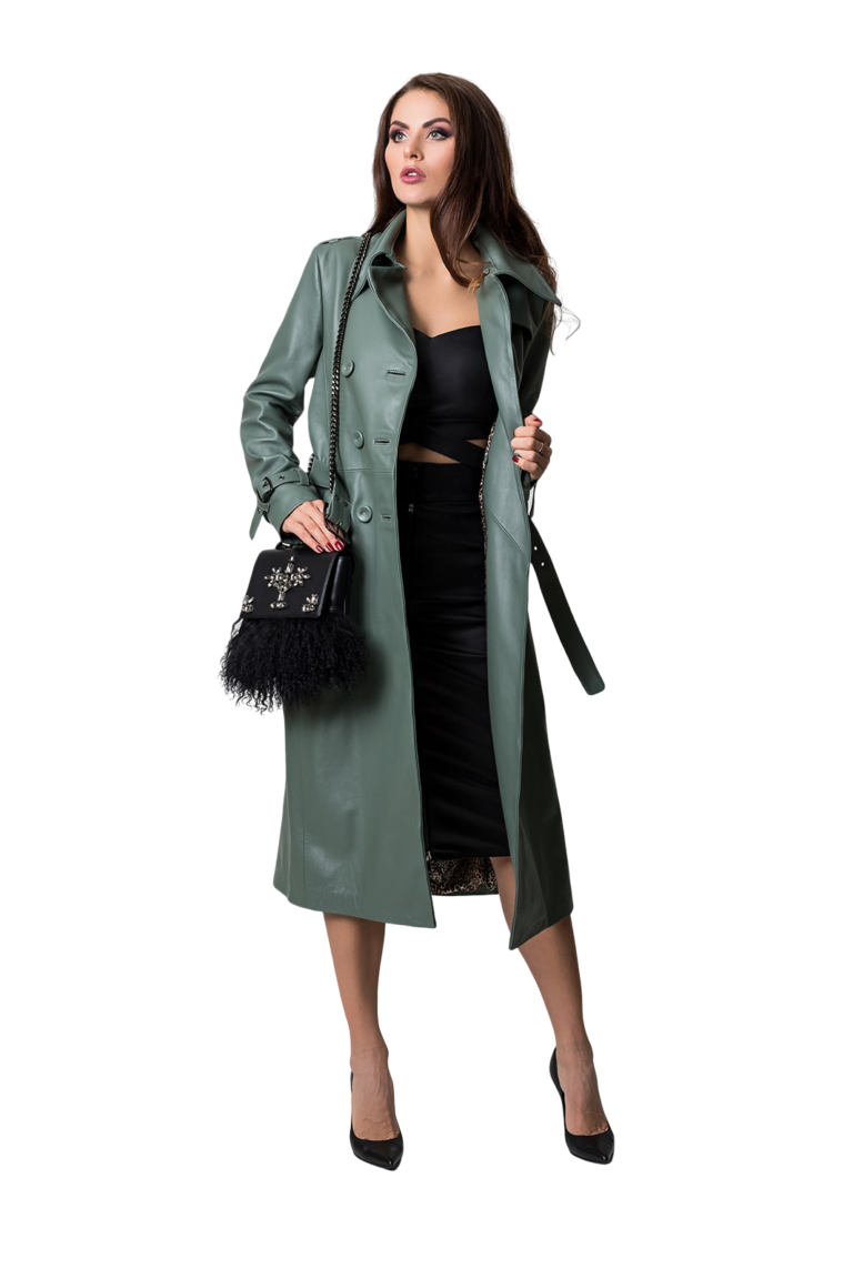LEATHER TRENCH COAT - Image 6