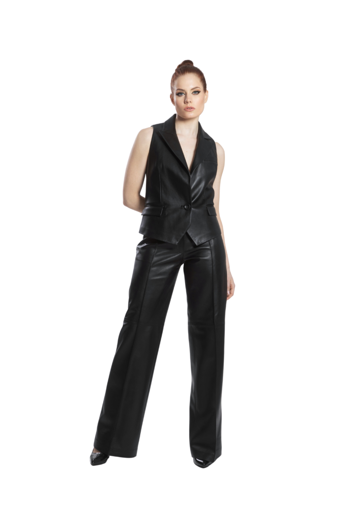 FMS_2524-removebg STRAIGHT LEG LEATHER PANTS - Image 1