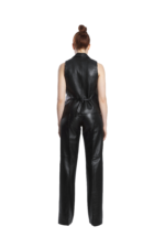 STRAIGHT LEG LEATHER PANTS - Image 2