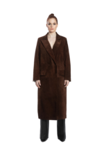BROWN SUEDE COAT