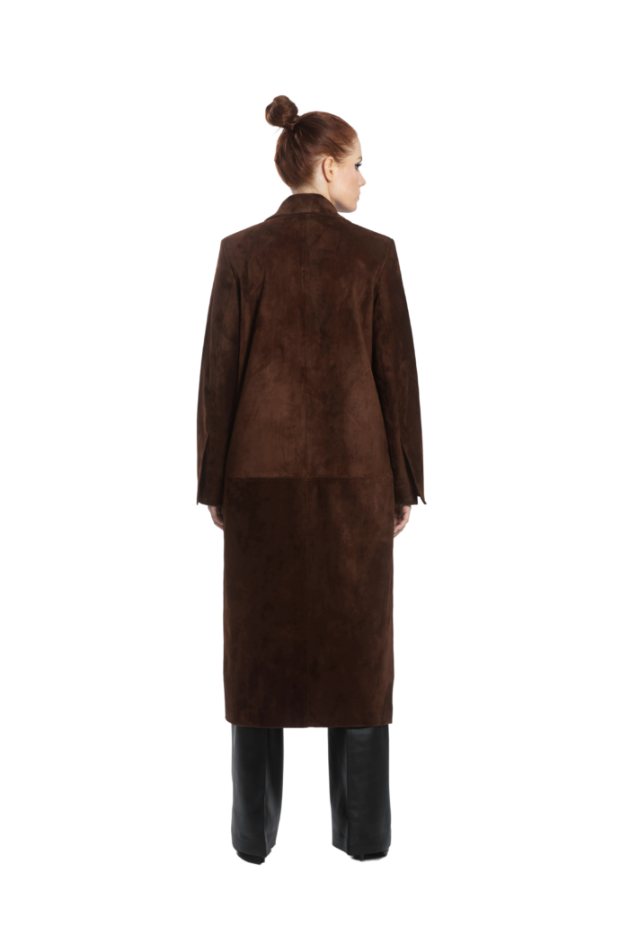 BROWN SUEDE COAT - Image 2