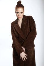BROWN SUEDE COAT - Image 3