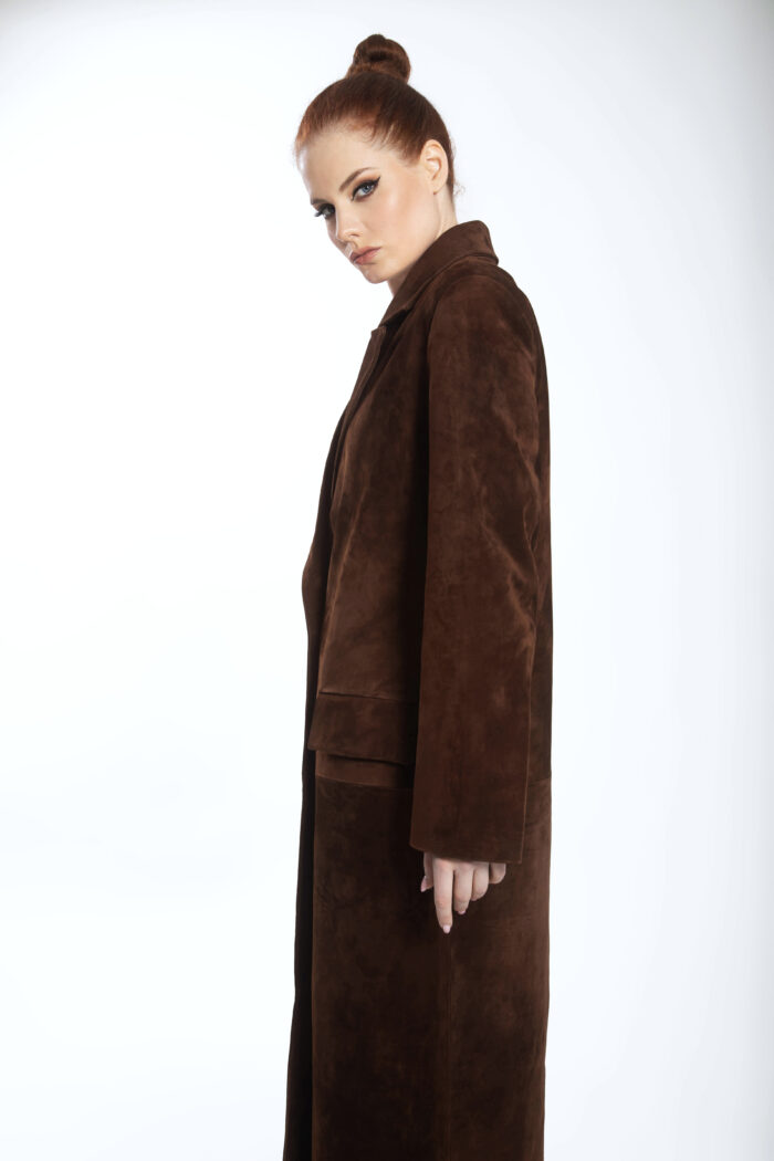 BROWN SUEDE COAT - Image 4