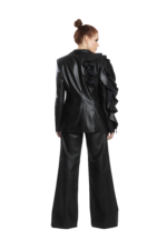 EXTRA WIDE LEG LEATHER PANTS - Image 2