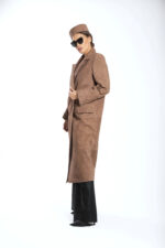 TAUPE SUEDE COAT - Image 3