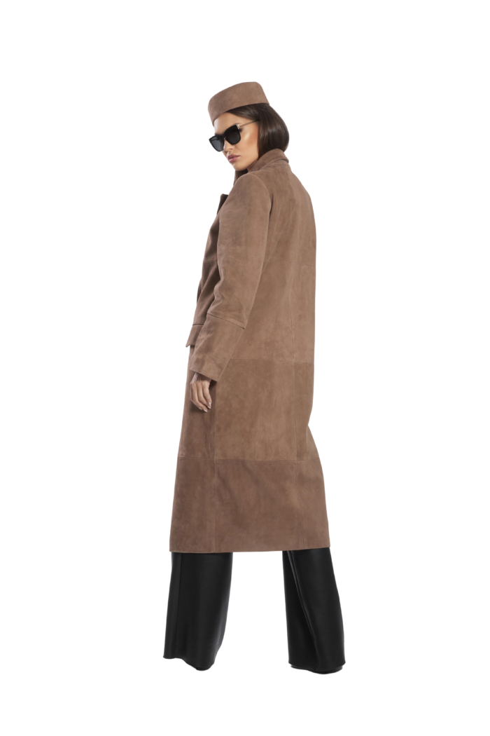 TAUPE SUEDE COAT - Image 2