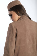 TAUPE SUEDE COAT - Image 6