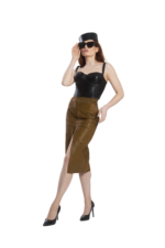 PONY FUR PENCIL SKIRT