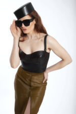 PONY FUR PENCIL SKIRT - Image 3