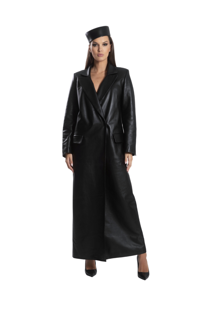 FMS_3568-removebg LEATHER BLACK COAT - Image 1
