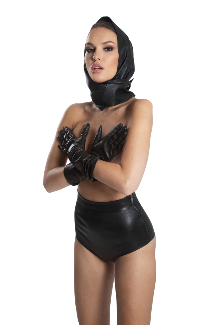 BLACK LEATHER PANTS - Image 1