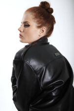 STYLISH OVERSIZED LEATHER JACKET - Image 7
