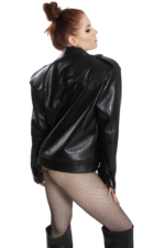 STYLISH OVERSIZED LEATHER JACKET - Image 2