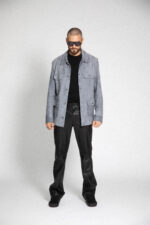 GREY SUEDE LEATHER JACKET - Image 3