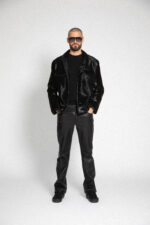 BLACK PONY LEATHER JACKET - Image 5