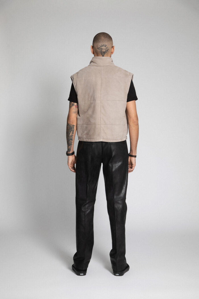 SAND SUEDE LEATHER VEST - Image 6