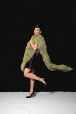 GREEN LAMA FUR WRAP - Image 4