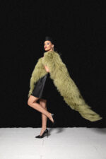 GREEN LAMA FUR WRAP - Image 2