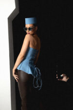 BLUE LEATHER CORSET - Image 5