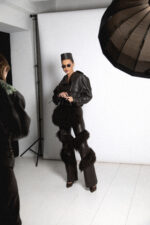 LEATHER PANTS WITH LAMA FUR - Image 2