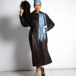 DARK BROWN LEATHER TRENCH COAT