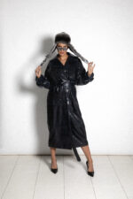 LEATHER TRENCH COAT - Image 3