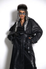 LEATHER TRENCH COAT - Image 4