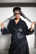 LEATHER TRENCH COAT - Image 6