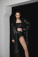LEATHER BLACK COAT - Image 5