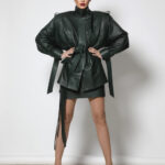 GREEN LEATHER JACKET