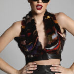 MULTICOLOR FUR TOP