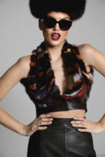 MULTICOLOR FUR TOP