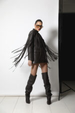 DARK BROWN LEATHER JACKET