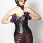 BLACK LEATHER CORSET