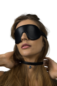 Leather eye mask